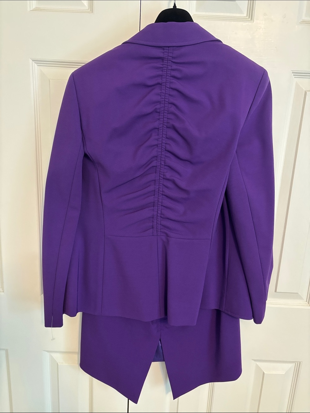 Escada Bold Purple Blazer and Skirt Set - Picture 5 of 7